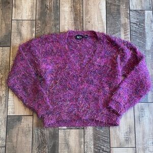 Pasta Women's Fuzzy Pink Sweater